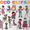 Coco png clipart, birthday party decoration