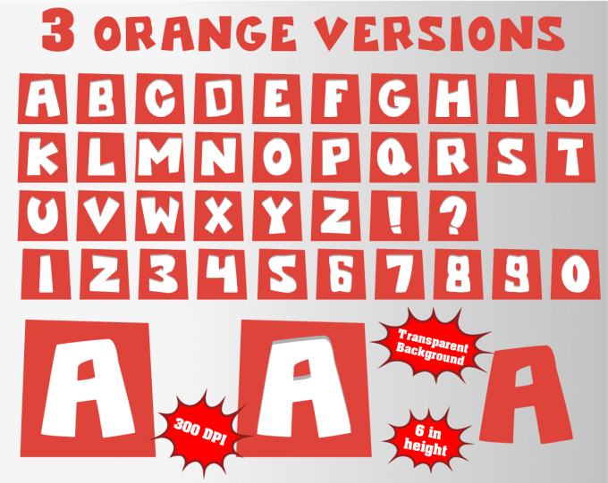 Pocoyo png Alphabet, Numbers and Symbols