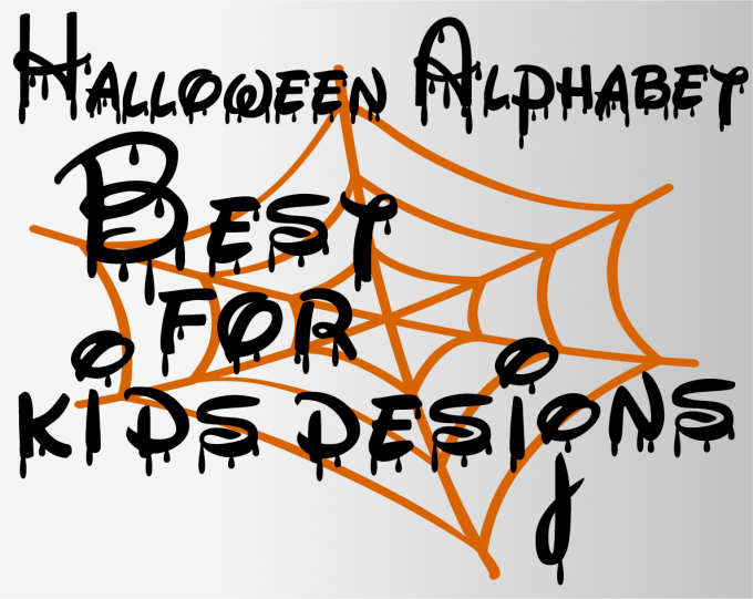 Disney Halloween png Alphabet, Numbers and Symbols