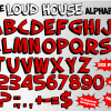 The Loud House png Alphabet, Numbers and Symbols
