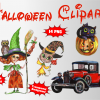 Halloween png clipart, birthday party decoration