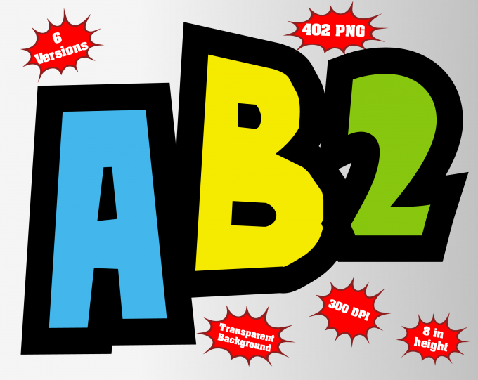 teen titans go! png Alphabet, Numbers and Symbols