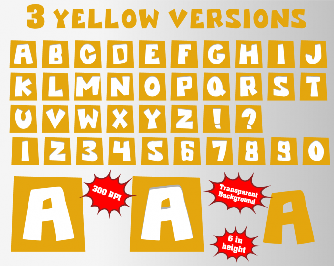 Pocoyo png Alphabet, Numbers and Symbols