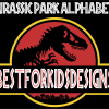 Jurassic Park font alphabet