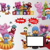 Pocoyo png clipart, birthday party decoration