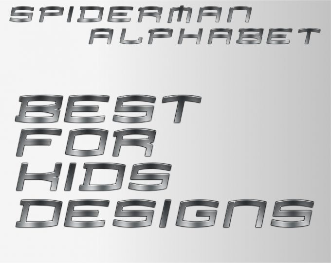 Spiderman png Alphabet, Numbers and Symbols