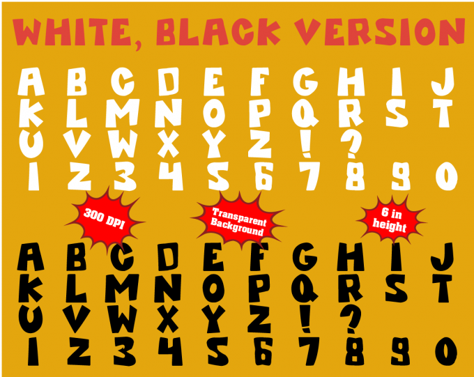 Pocoyo png Alphabet, Numbers and Symbols