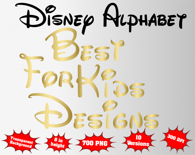 Disney png Alphabet, Numbers and Symbols