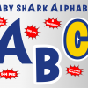 Baby shark alphabet font