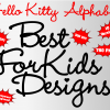 hello kitty font alphabet