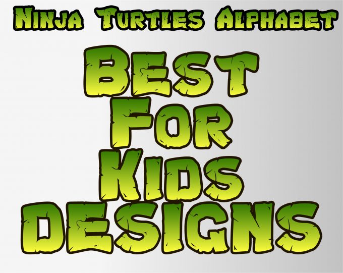 Ninja Turtles png Alphabet, Numbers and Symbols