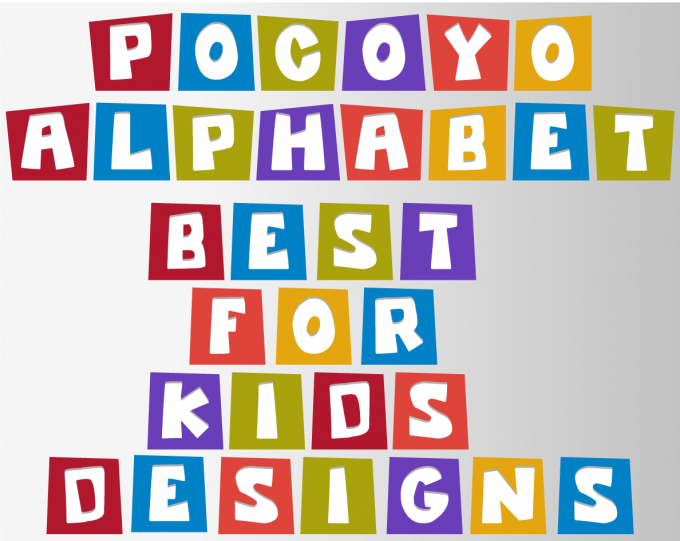 Pocoyo png Alphabet, Numbers and Symbols
