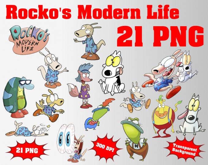 Rocko's Modern Life png clipart, birthday party decoration