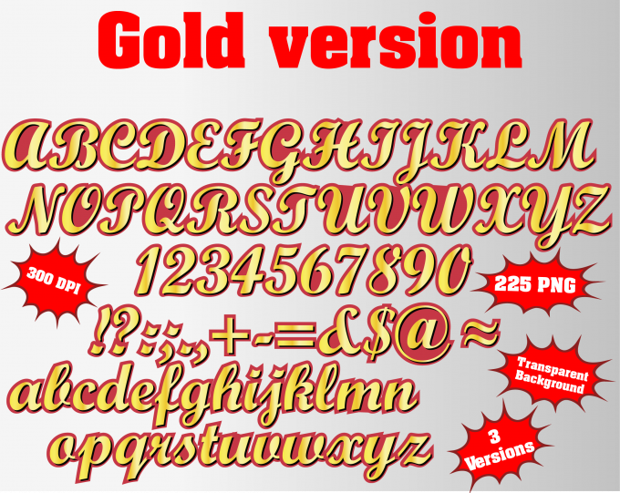 Curious George font alphabet