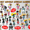 African Hey Arnold png clipart, birthday party decoration