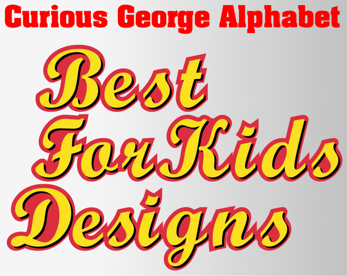 Curious George font alphabet