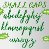 Green Glitter png Alphabet, Numbers and Symbols