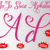 jo jo siwa font alphabet