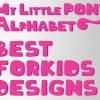 my little pony font alphabet