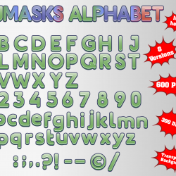 pj masks png Alphabet, Numbers and Symbols