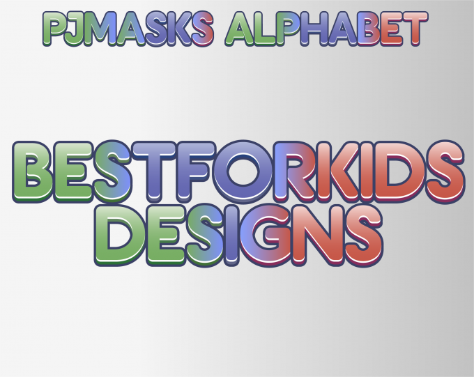 pj masks png Alphabet, Numbers and Symbols