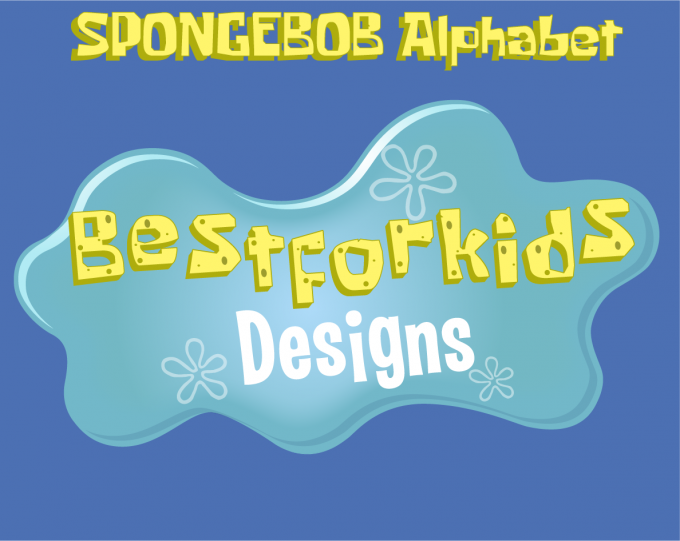 Spongebob png Alphabet, Numbers and Symbols