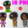 African Boss Baby Girl png clipart, birthday party decoration