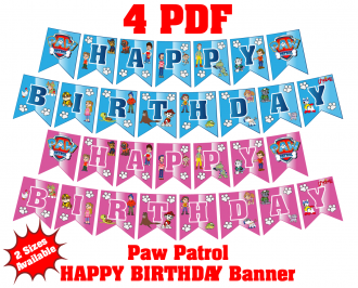 Paw Patrol Banner
